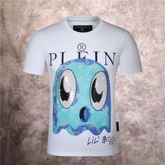 PHILIPP PLEIN TSHIRT PHILIP SKULL RHINESTONE SKULL T-SHIRT POLO SHIRT