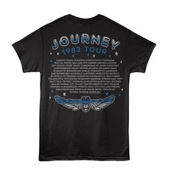 Journey 1983 Don’t Stop Believin Tour Locations Men’s T Shirt Band Music Merch