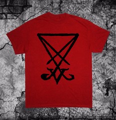 Sigil of Lucifer Shirt – Baphomet Pentagram Satanic Occult Gothic Goat of Mendes