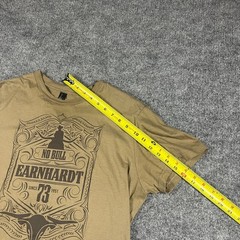 Vintage District T Shirt Mens Large Beige No Bull Earnhardt Graphic Print Cotton