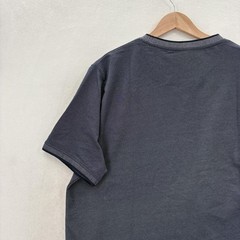 Denim & Flower Shirt Mens XL Blue Textured Crewneck Pocket Tee Easy Care Preppy