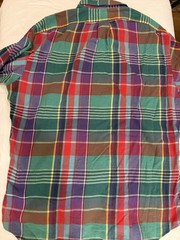 VTG medium Ralph Lauren Blake 100% Cotton Button Up Shirt Multicolor Classic Fit