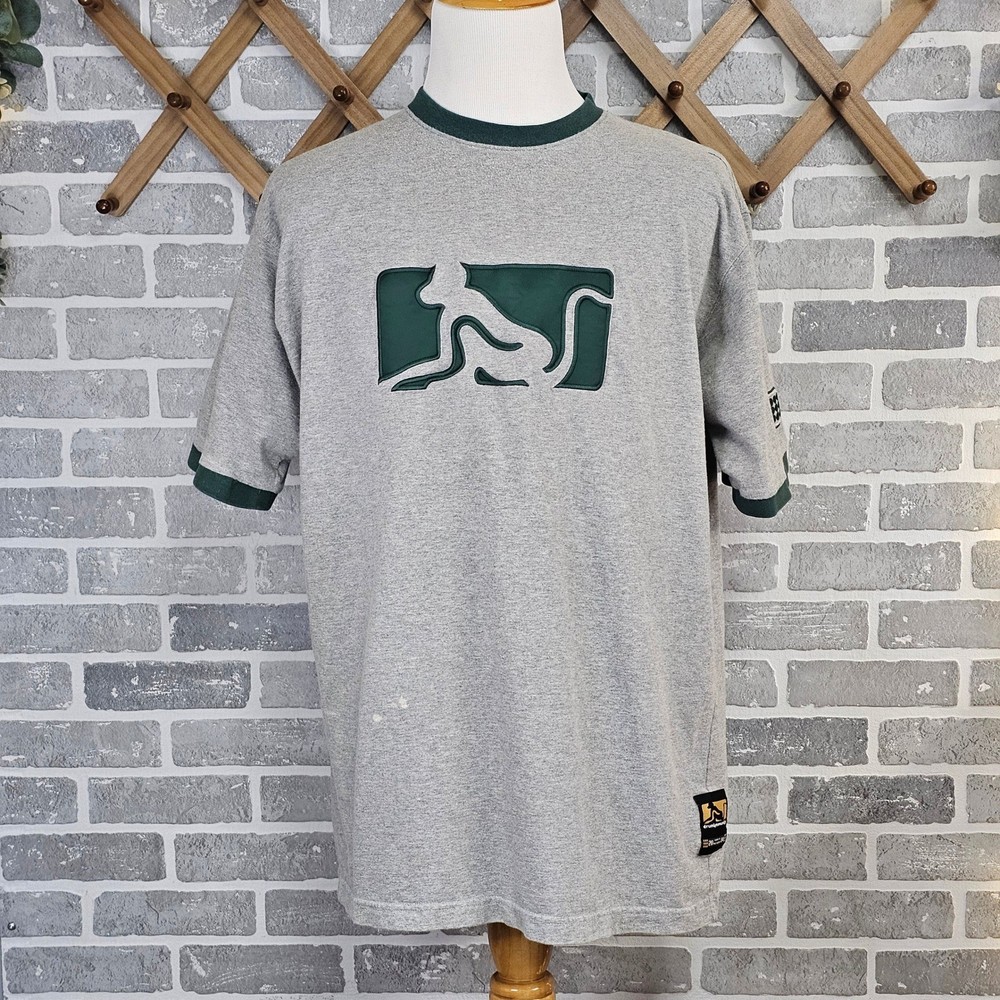 Y2K Drunknmunky Kangaroo Logo Ringer Tee Skater Streetwear Skater Men’s 2XL