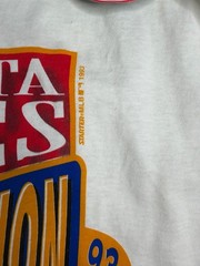 MLB Atlanta Braves Western Division 1993 Mens T-Shirt White Medium Starter NWT