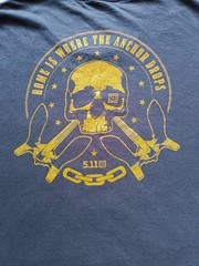 5.11 Tactical T-Shirt Men’s Size 2XL Graphic Print Navy Blue Shirt