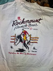 Rockmount Ranch Wear Denver Colorado T Shirt Size Large Cowboy Western