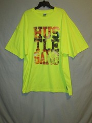 Hustle Gang Hi-Vis Yellow T-Shirt 3XL 100% Cotton Excellent+