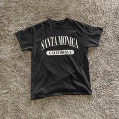 Santa Monica California vintage simple tee souvenir design