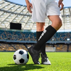 3 Pairs Soccer Socks, Sport Knee High Socks Calf Compression Athletic Socks f…