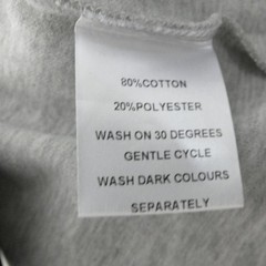Raith Clothing Pocket T Shirt Tyler Long Sleeve Grey Marl Heavy Blend size S