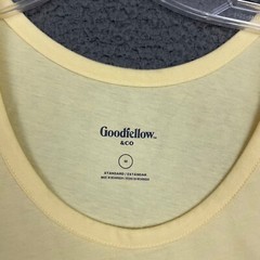 Goodfellow & Co Tank Top Mens Medium Yellow Sleeveless Casual Outdoor Dad Beach
