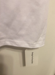 Ouku Mens size large Racerback Polyester blend stretch flat knit White NWT