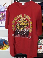 Vintage Marine Corps T Shirt Mens Size XL Red Semper Fidelis Military USA