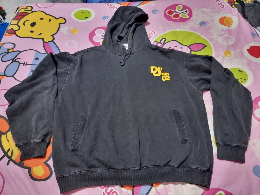 Vintage Def Jam 02 Recordings Hoodie Sweater Pullover Hip hop rap tee Size XXL
