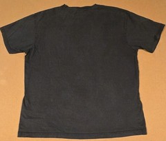 Vintage Y2K Tapout Mens Graphic T-shirt Black On Black MMA Size Large USA
