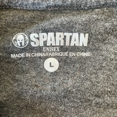 Spartan Sprint Short Sleeve Gray Logo T-Shirt Large
