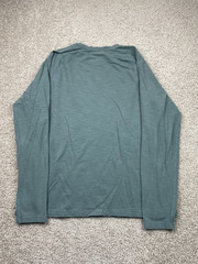 Marine Layer The Air Tee Men Medium Blue Teal Light Weight Crew Neck Pullover