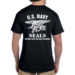 United States US Navy SEAL The Only Easy Day Was Yesterday T-shirt USA Size