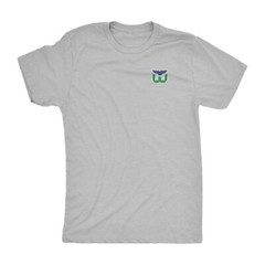 Hartford Whalers classic t-shirt triblend vintage old time hockey left chest W