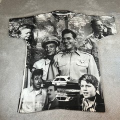 Vintage 90s Andy Griffith Show T-Shirt Mens XL Grey All Over Print 1992 USA Rare