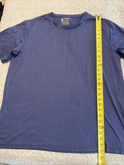 akawooko 2XL indigo short sleeve microfiber tag less tee