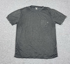 Vuori T-Shirt Mens Size XL Gray Crew Neck Tee Chest Pocket Breathable Active