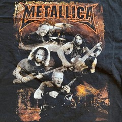 Metallica Band T-Shirt Mens Size L Large Black Single Stitch The Roxx Tag Used