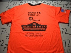 Large NWOT Safety First Metro Safety Walsh Shea Shirt