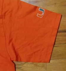 Vintage Miami Hurricanes Football t shirt NEW deadstock official Merchandise