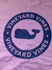 Vineyard Vines Mens Lilac Pink Long Sleeve TShirt With Circle Whale, Large, New!