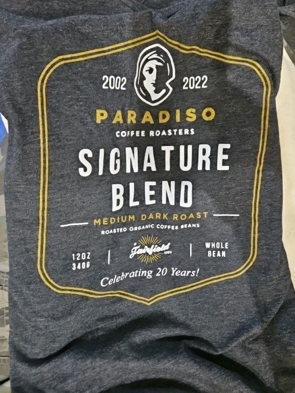 Paradiso Signature Coffee Roasters Coffee, Racer Back Tank Top Medium