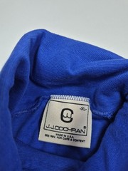 VTG J.J. Cochran Shirt Mens XL Blue Turtleneck Long Sleeve 100% Cotton Made USA