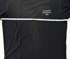Acne Studios SS26 Stockholm 1996 Faded Black T-Shirt Oversized Men L XL NWT