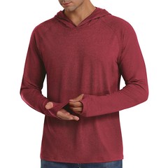 UPF50+ Men’s UV Sun Shirts Outdoor Fishing Hoodies Long Sleeve Performance Tops
