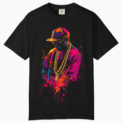 Urban Neon Street Art Graphic Tee, Comfort Colors T Shirt, Unisex Streetwear Tee