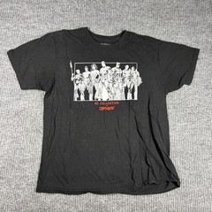 DC Collection by Jim Lee Shirt Mens L Justice League Graphic Black Cotton