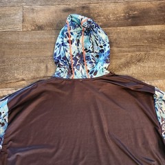 Kastking Fishing UPF Hooded Long Sleeve Fishing Shirt Mens 3XL Blue Mask Sun