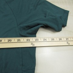 Lululemon Shirt Mens Extra Large Green Long Curved Hem Tech Performance Stretch