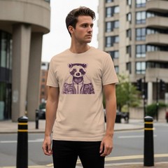 Raccoon in Leather Jacket Men’s T-shirt