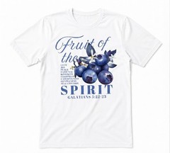 Blueberry Fruit Of The Spirit Christian Merch White T-shirt