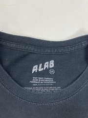 ALAB Magic Wizard Psychedelic Graphic T-shirt Men Medium Black Short Sleeve
