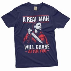 Men’s Scary Halloween Shirt Horror Movie Tee Serial Killer T-Shirt For Him Men
