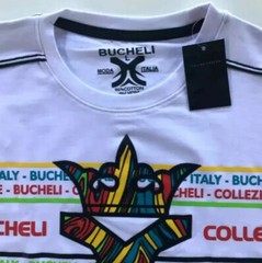 Men’s Bucheli Cotton T Shirt,Italian Style,Slim Fit,Stretch L XL….A4.A