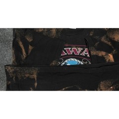 90s Fruit Of The Loom Hawaii Dolphin Bleach Wash T Shirt Single Stitch Mens XL