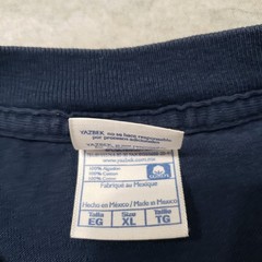 Vintage San Ignacio B.C.S Baja Yazbek Shirt Men XL Blue Y2k Pullover Long Sleeve