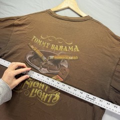 Tommy Bahama Shirt Mens Large Brown Cigar Smoking Short Sleeve Tobacco