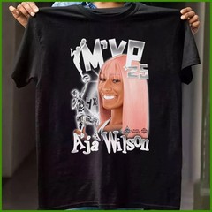 HOT!!! A’ja Wilson Las Vegas Aces Unisex 2025 WNBA MVP T-Shirt Reprint Gildan