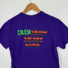 Crenshaw Skate Club T-Shirt Adult M Purple Short Sleeve Crew Neck Logo Cotton