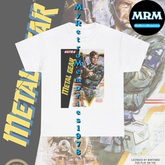 NEW Metal Gear NES Nintendo Box Art Design Black or White T-Shirt S-5XL Free S&H