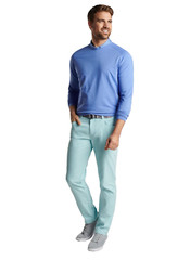 Peter Millar Mens Blue Crown Sport Cradle Performance Crewneck T-Shirt Size S